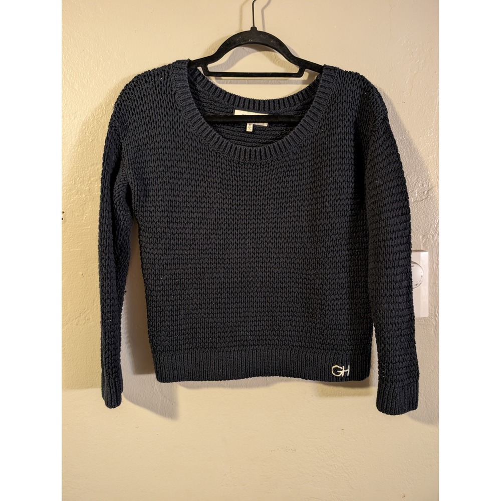 Gilly Hicks Y2K Abercrombie & Fitch Navy Blue Knitted Sweater womens size M